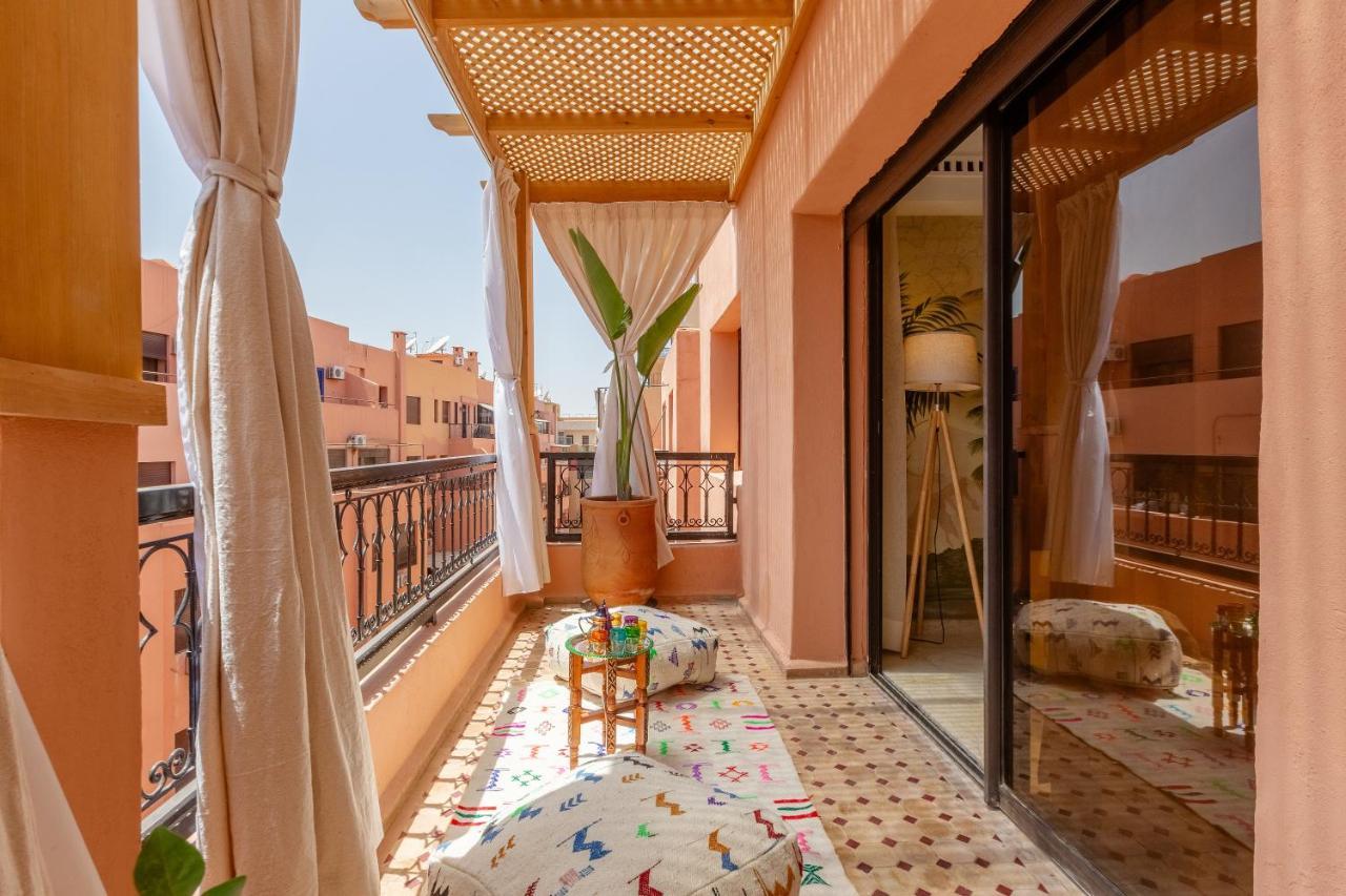 Le Palmier - Appartement Authentique A Gueliz Marrakesch Exterior foto