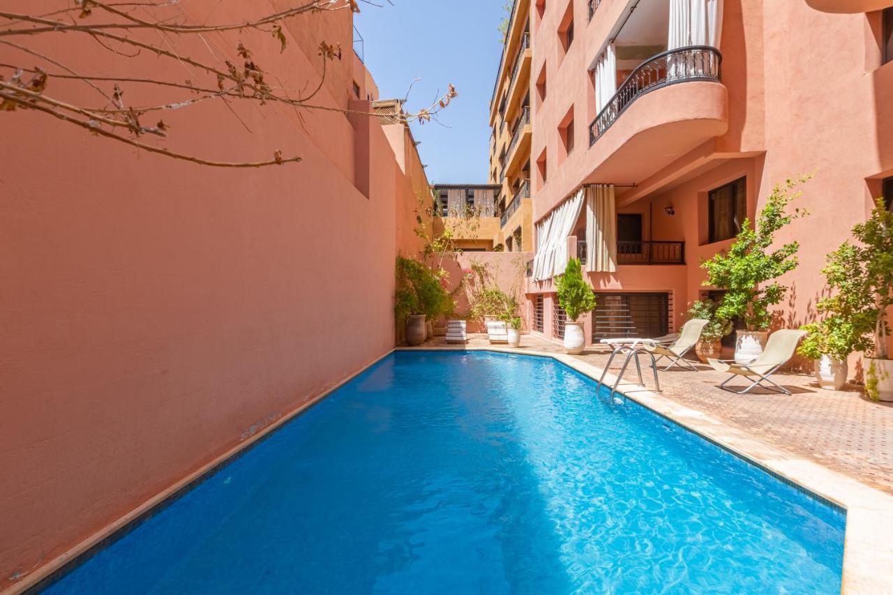 Le Palmier - Appartement Authentique A Gueliz Marrakesch Exterior foto